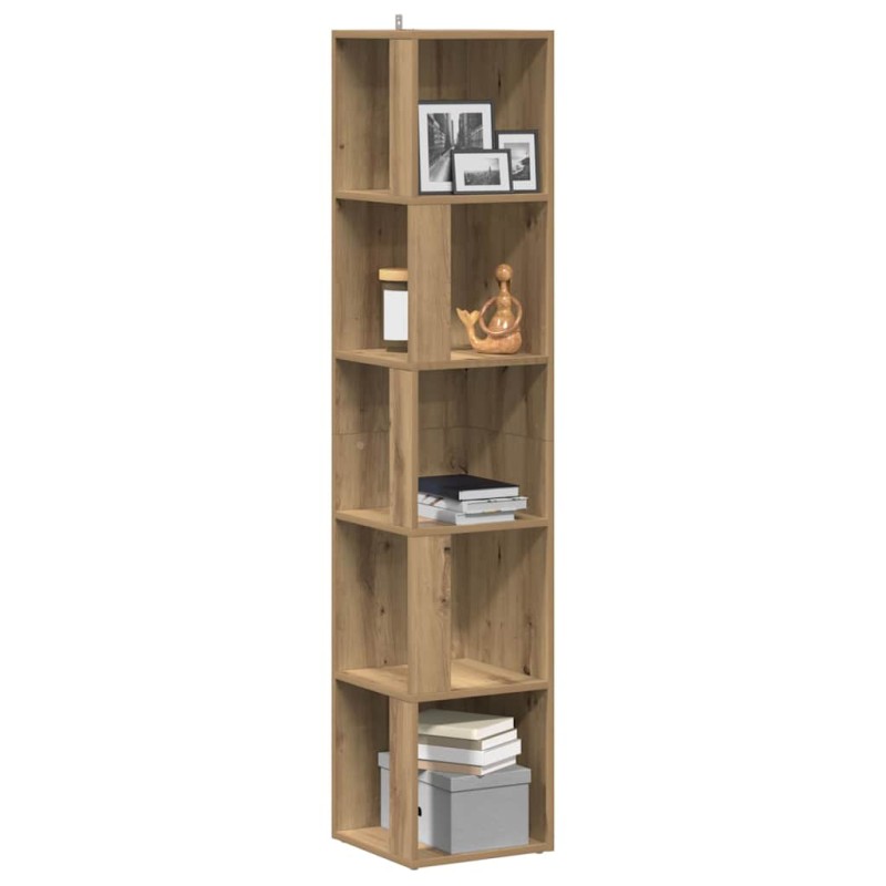 vidaXL Γωνιακό ντουλάπι Artisan Oak 33x33x165 cm Κατασκευασμένο ξύλο