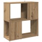 vidaXL Βιβλιοθήκη Αρτισιανή Δρυς 60 x 24 x 63 εκ. Επεξεργ. Ξύλο