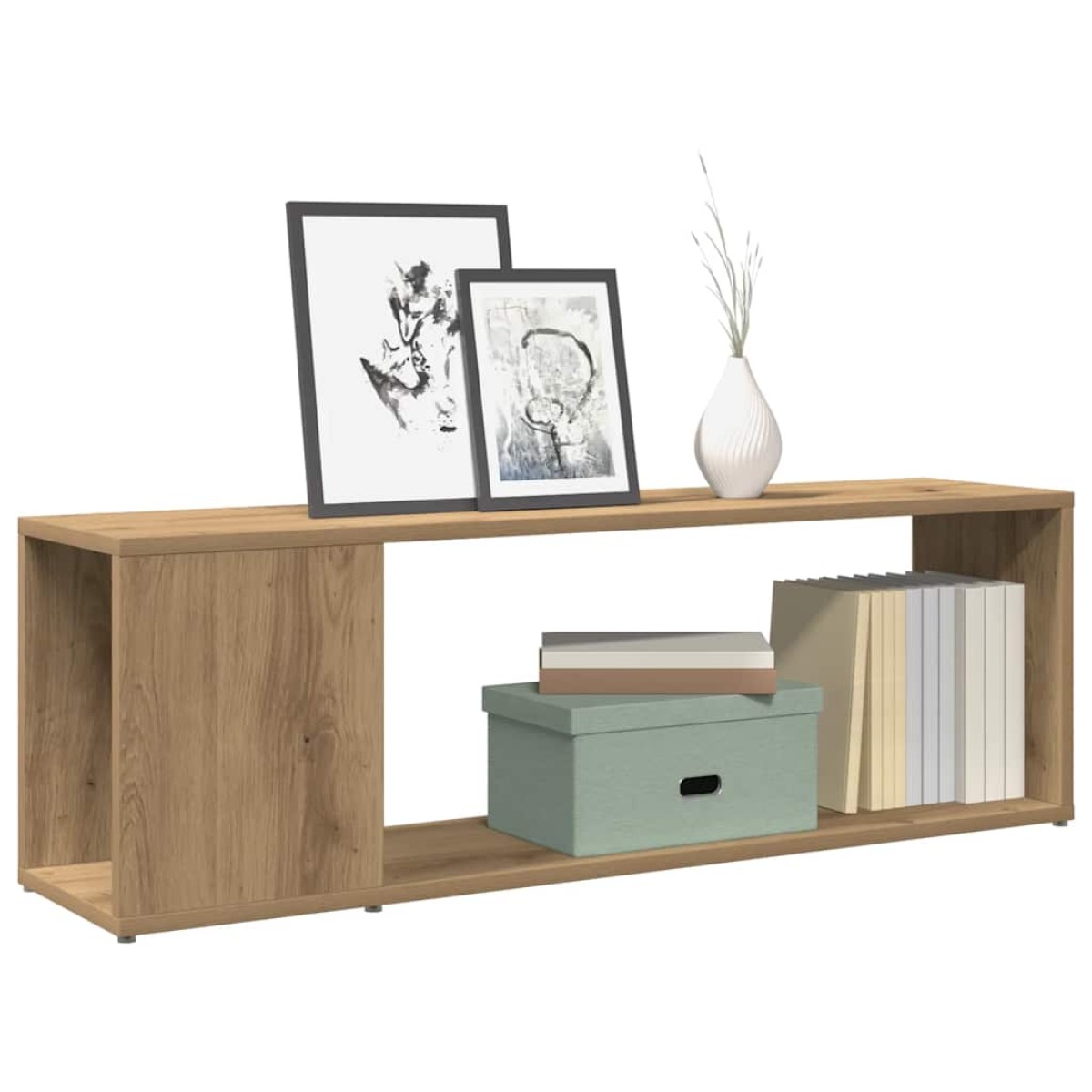 vidaXL Έπιπλο Τηλεόρασης Αρτισιανή Δρυς 100x24x32εκ. από Επεξεργ. Ξύλο