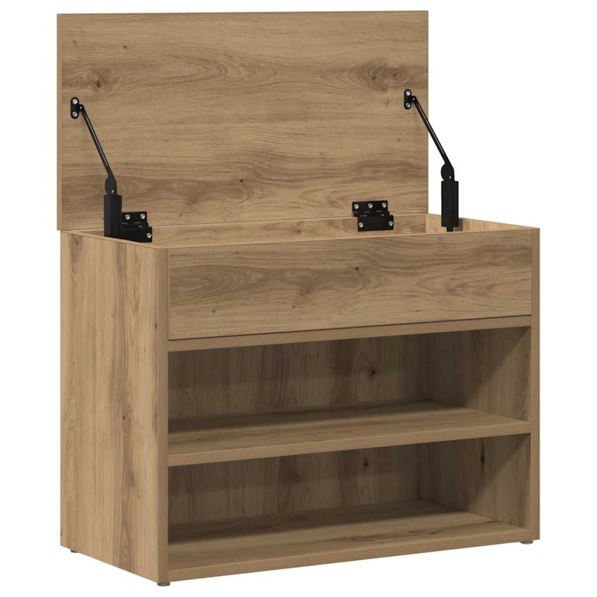 vidaXL Πάγκος Παπουτσιών τεχνίτης Δρυς 60x30x45 εκ. Επεξεργασμένο Ξύλο