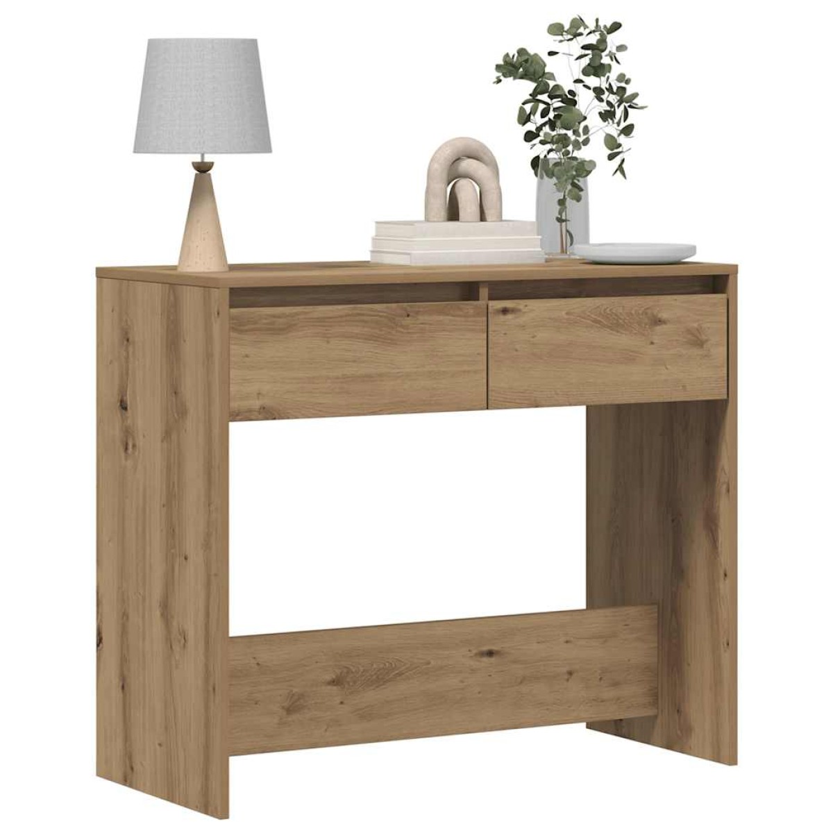 vidaXL Τραπέζι Κονσόλα Αρτισιανή Δρυς 89x41x76,5 εκ Επεξεργασμένο Ξύλο