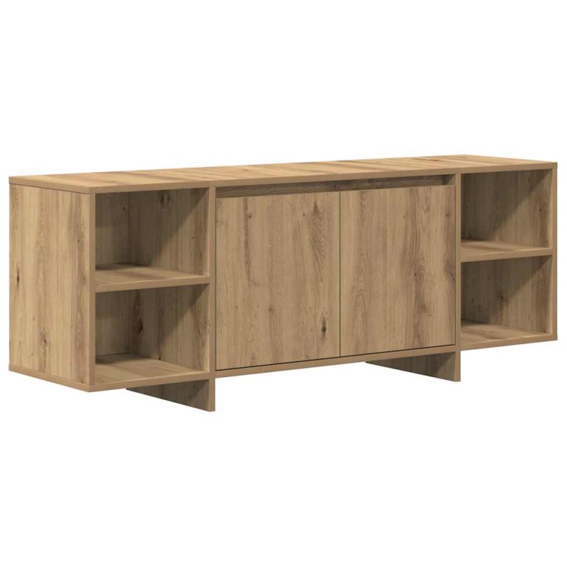 vidaXL Έπιπλο Τηλεόρασης Αρτισιανή Δρυς 130x35x50 εκ από Επεξεργ. Ξύλο
