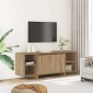 vidaXL Έπιπλο Τηλεόρασης Αρτισιανή Δρυς 130x35x50 εκ από Επεξεργ. Ξύλο