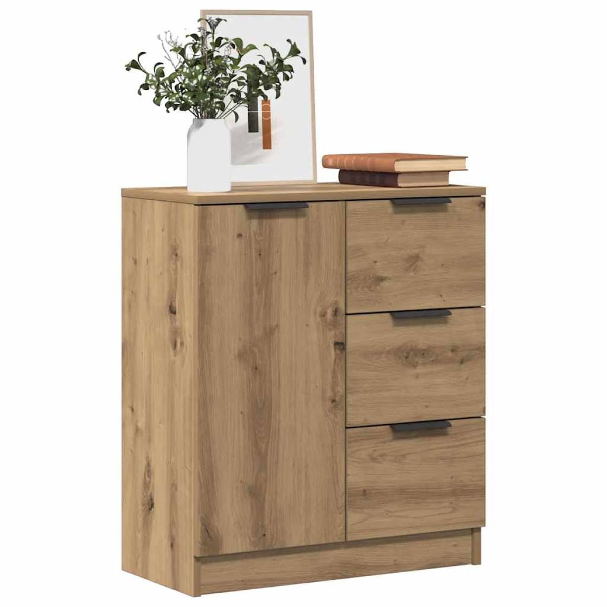 vidaXL Μπουφές Αρτισιανή Δρυς 60 x 30 x 70 εκ. από Επεξεργασμένο Ξύλο