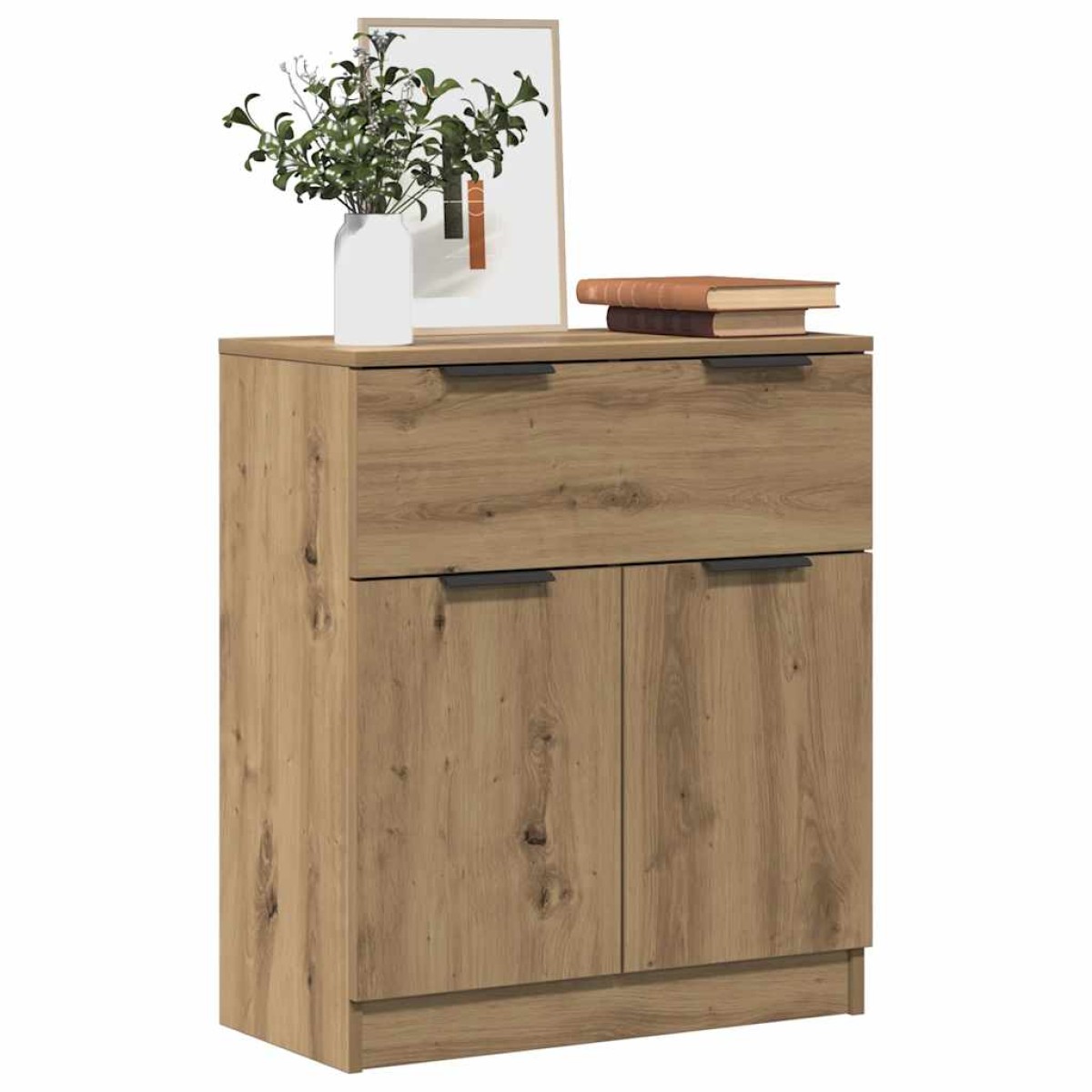 vidaXL Μπουφές Αρτισιανή Δρυς 60 x 30 x 70 εκ. από Επεξεργασμένο Ξύλο