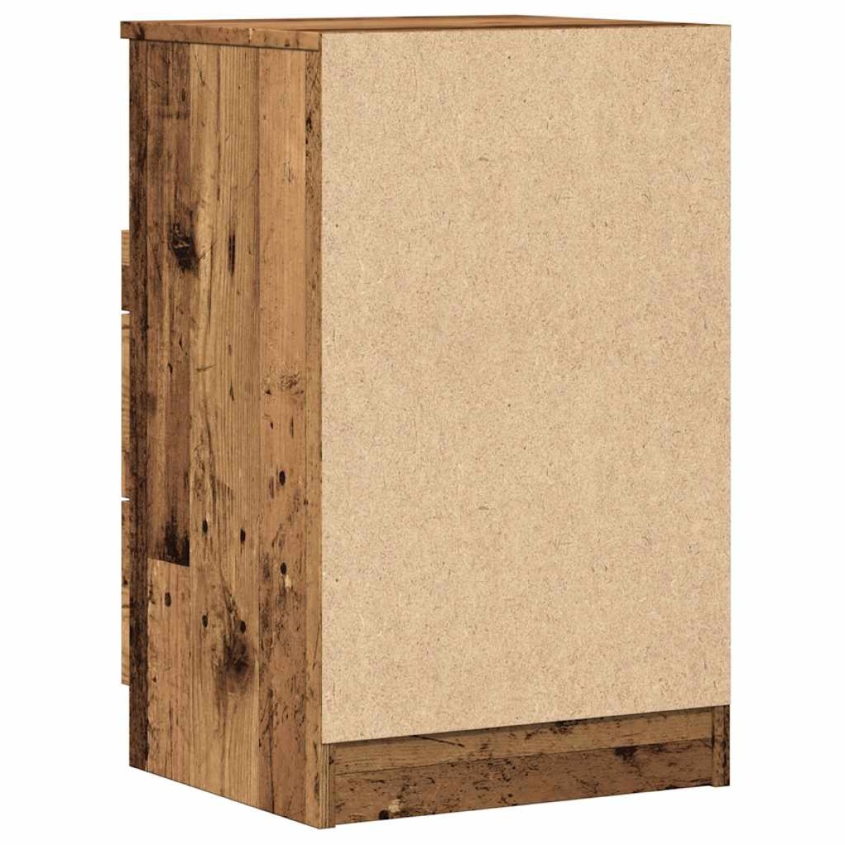vidaXL Κομοδίνα 2 τεμ. Όψη Παλαιού Ξύλου 40x36x65 εκ. από Επεξ. Ξύλο