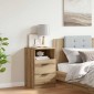 vidaXL Κομοδίνο Αρτισιανή Δρυς 40x36x65 εκ. από Επεξεργασμένο Ξύλο