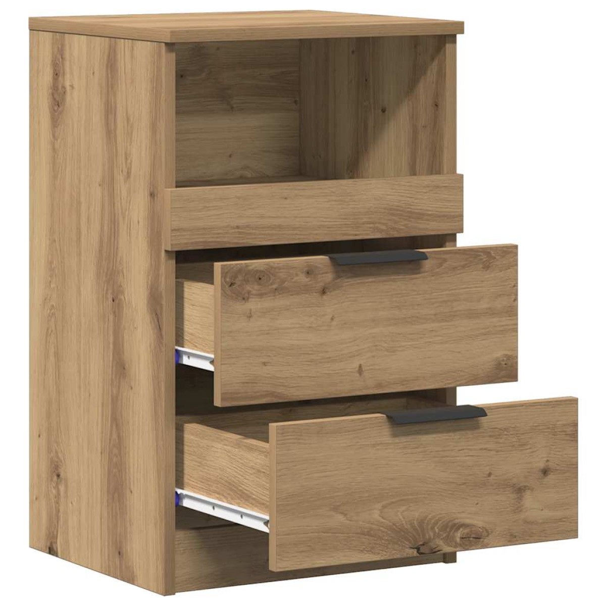 vidaXL Κομοδίνο Αρτισιανή Δρυς 40x36x65 εκ. από Επεξεργασμένο Ξύλο