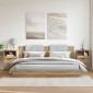 vidaXL Κομοδίνα 2 τεμ.Αρτισιανή Δρυς 40x36x65 εκ. Επεξ. Ξύλο