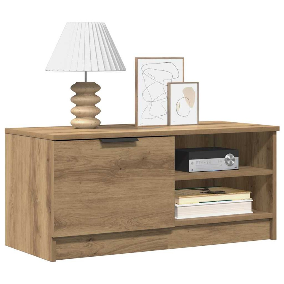 vidaXL Ντουλάπι τηλεόρασης Artisan Oak 80x35x36,5 cm