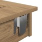 vidaXL Τραπέζι Μπαρ Τοίχου Δρυς τεχνίτης 102x45x103,5 εκ Επεξεργ. Ξύλο