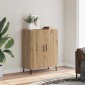vidaXL Μπουφές Αρτισιανή Δρυς 70x34x90 εκ. από Επεξεργασμένο Ξύλο