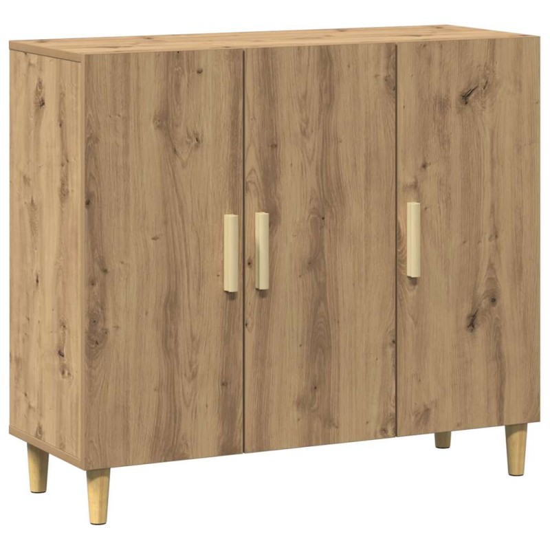 vidaXL Ντουλάπι Αρτισιανή Δρυς 90 x 34 x 80 εκ. από Επεξεργασμένο Ξύλο