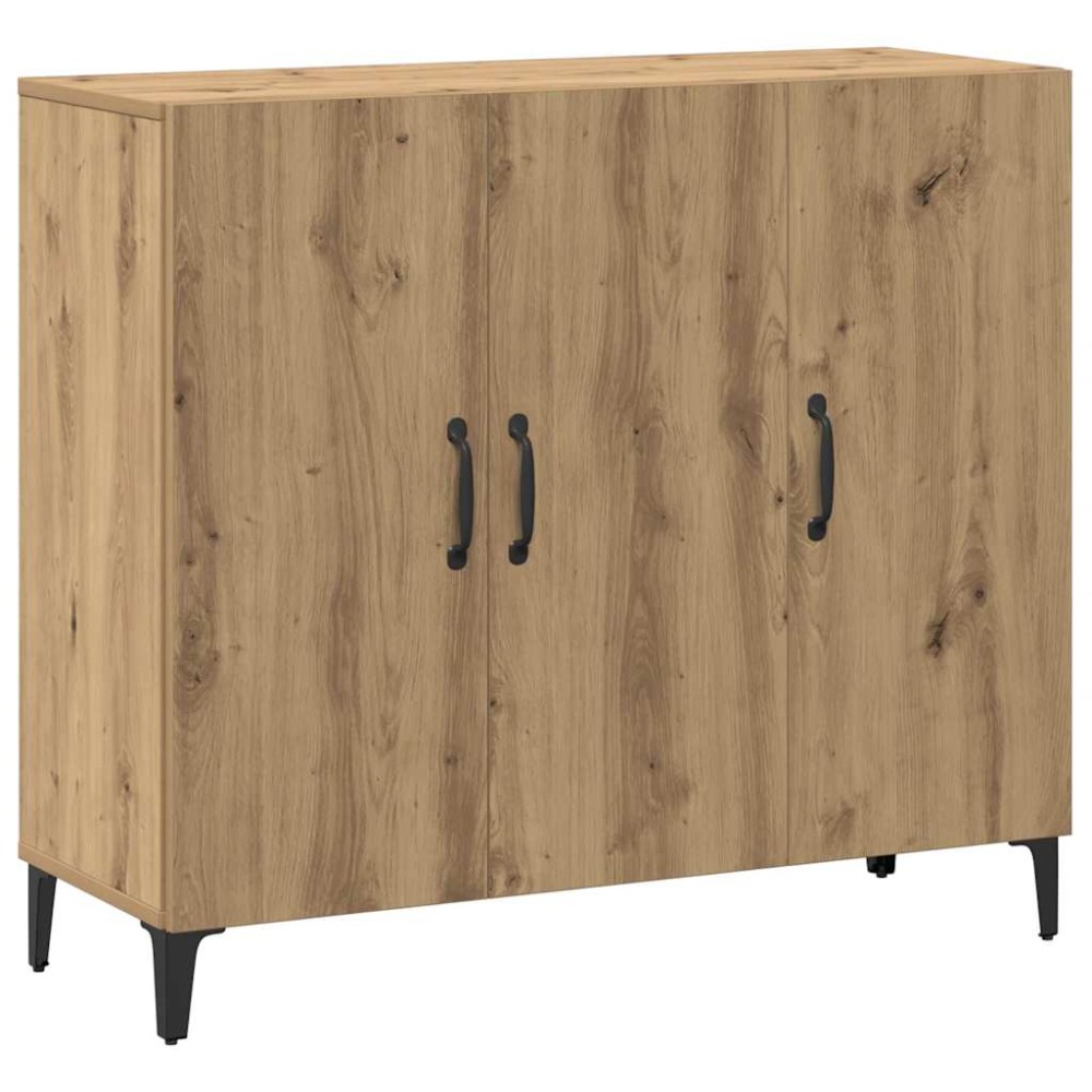 vidaXL Ντουλάπι Αρτισιανή Δρυς 90 x 34 x 80 εκ. από Επεξεργασμένο Ξύλο