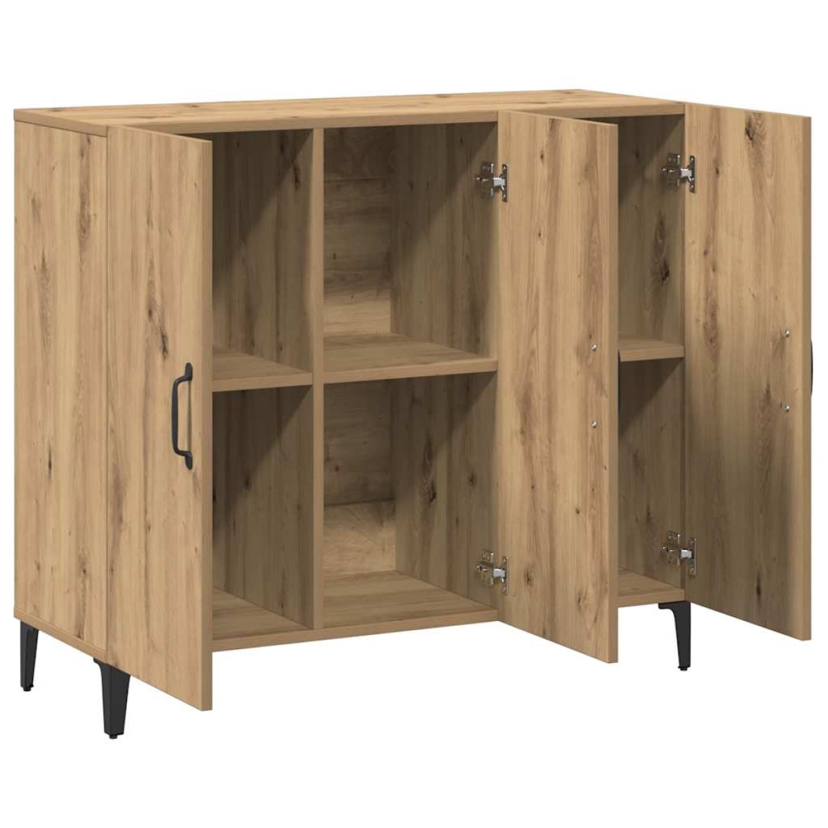 vidaXL Ντουλάπι Αρτισιανή Δρυς 90 x 34 x 80 εκ. από Επεξεργασμένο Ξύλο