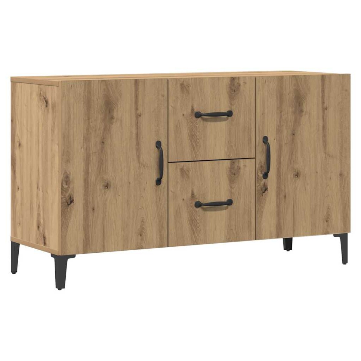 vidaXL Σκευοθήκη Δρυς τεχνίτης 100x36x60 cm Κατασκευασμένο ξύλο