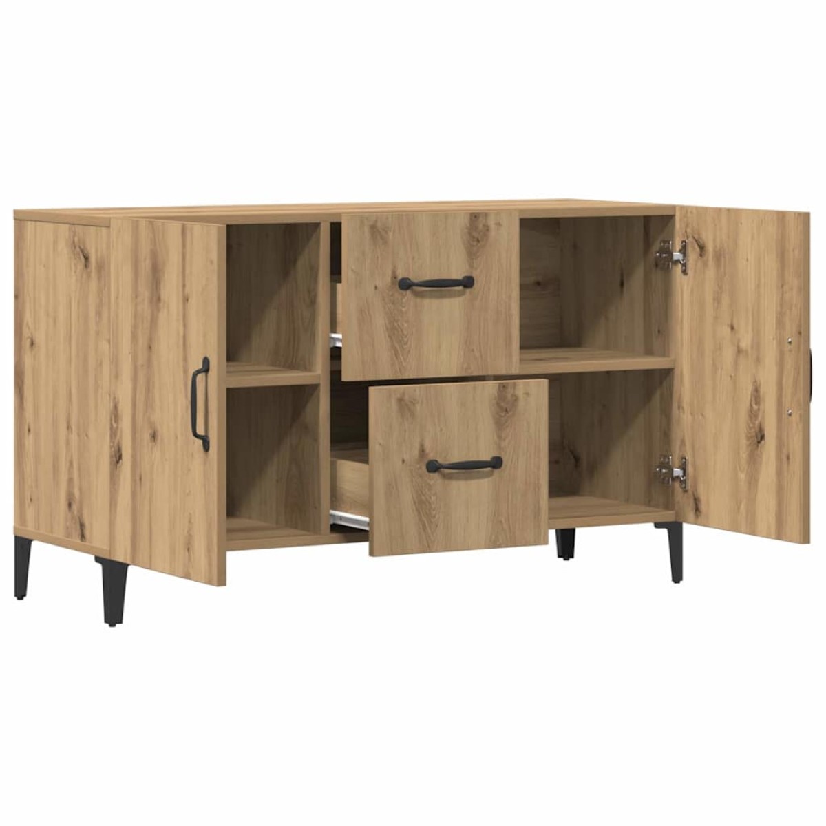 vidaXL Σκευοθήκη Δρυς τεχνίτης 100x36x60 cm Κατασκευασμένο ξύλο