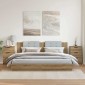 vidaXL Κομοδίνα 2 τεμ.Αρτισιανή Δρυς 40x36x65 εκ. Επεξ. Ξύλο