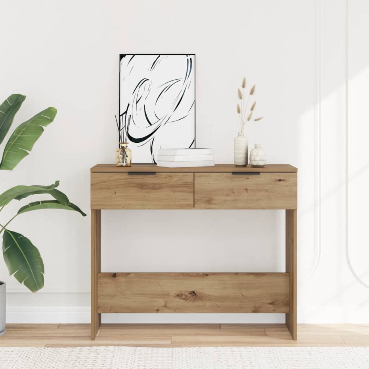vidaXL Τραπέζι κονσόλας Artisan Oak 90x36x75 cm Κατασκευασμένο ξύλο