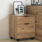 Κινητό ντουλάπι αρχείων vidaXL με τροχούς Artisan Oak