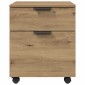 Κινητό ντουλάπι αρχείων vidaXL με τροχούς Artisan Oak