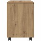 Κινητό ντουλάπι αρχείων vidaXL με τροχούς Artisan Oak