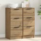 vidaXL Sideboards 2 τεμάχια Artisan Oak 30x30x70cm Κατασκευασμένο ξύλο