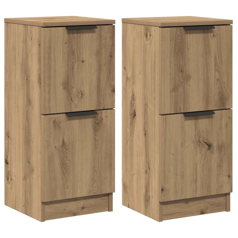 vidaXL Sideboards 2 τεμάχια Artisan Oak 30x30x70cm Κατασκευασμένο ξύλο