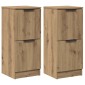 vidaXL Sideboards 2 τεμάχια Artisan Oak 30x30x70cm Κατασκευασμένο ξύλο