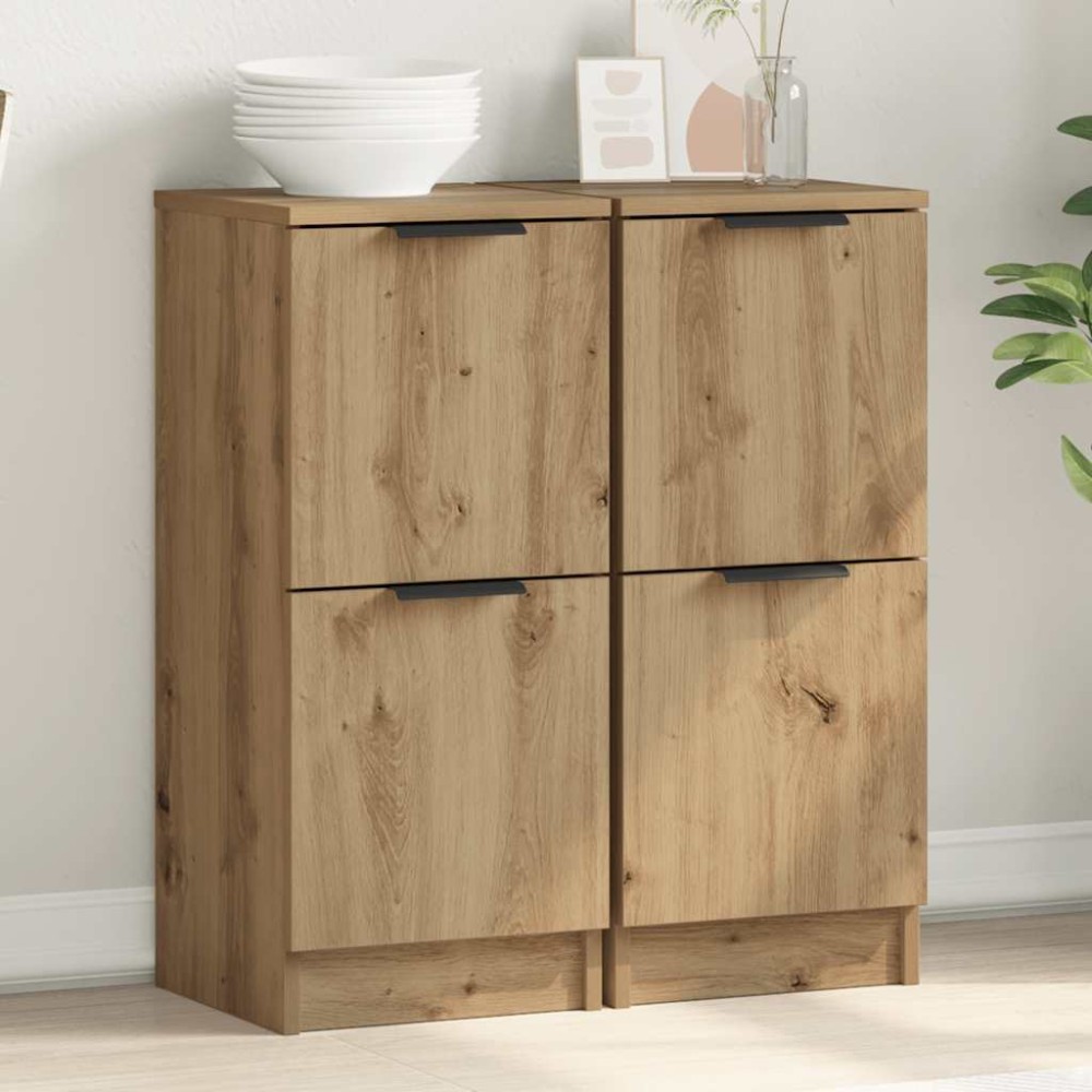vidaXL Sideboards 2 τεμάχια Artisan Oak 30x30x70cm Κατασκευασμένο ξύλο