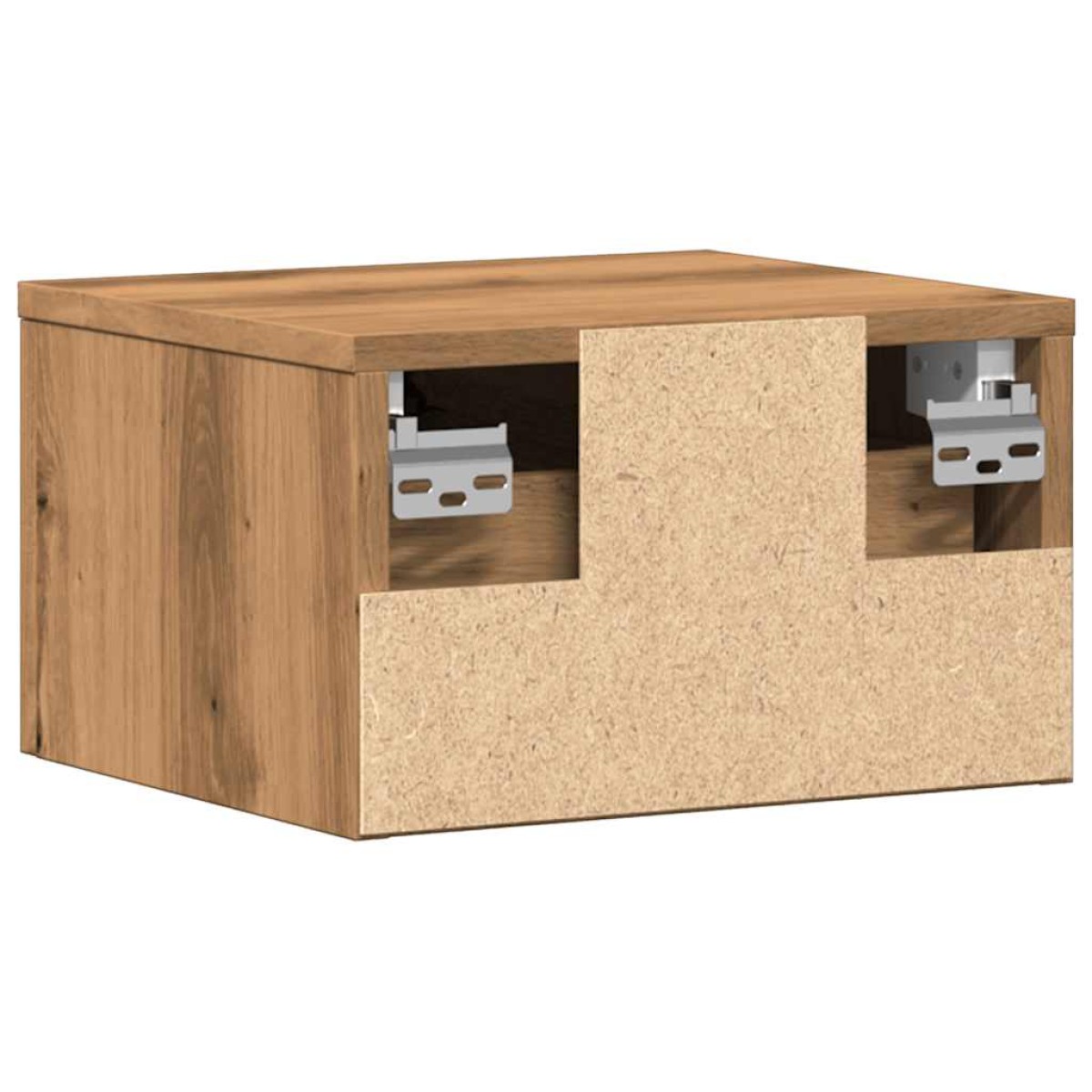 vidaXL Κομοδίνο Επιτοίχιο Αρτισιανή Δρυς 34x30x20 εκ