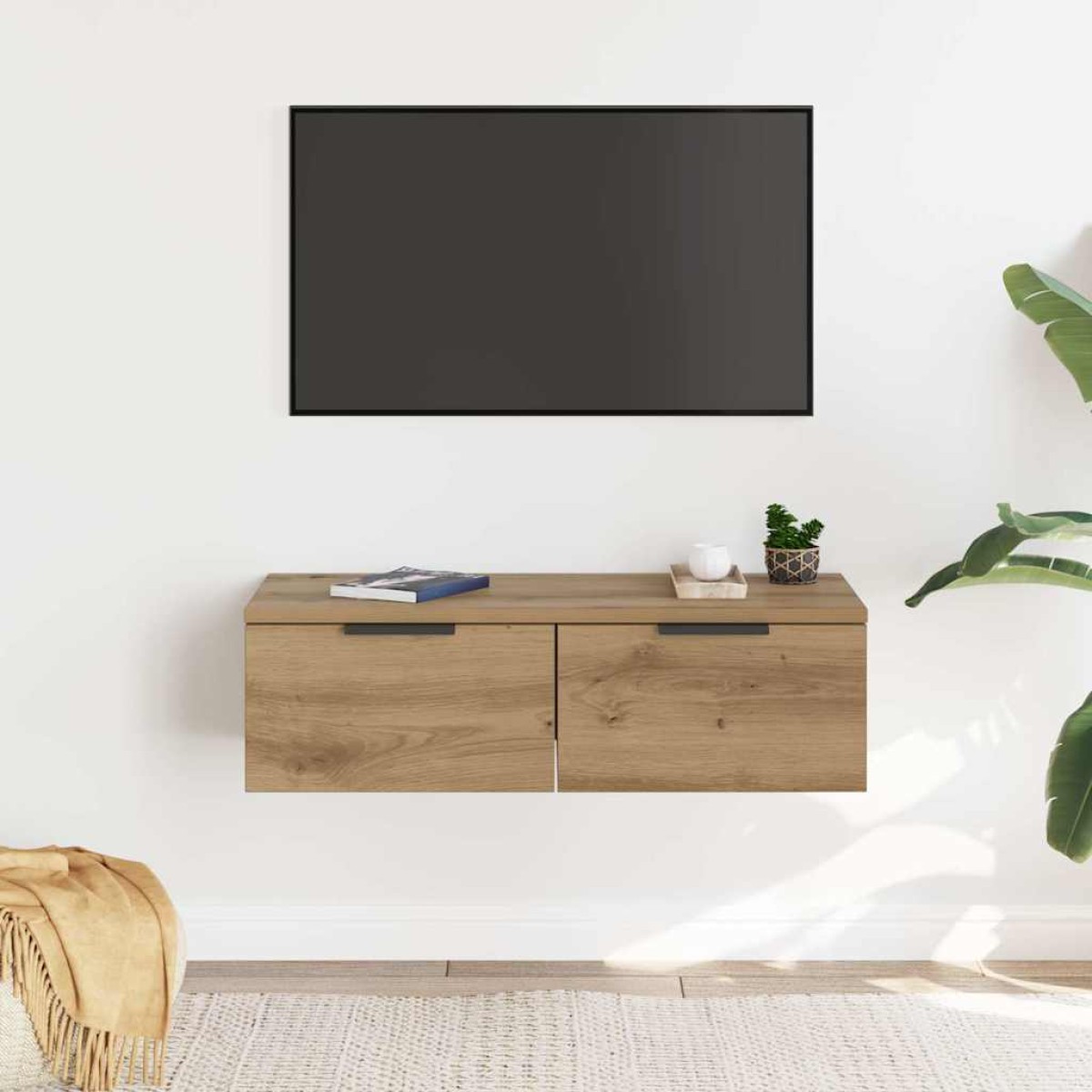 vidaXL Ντουλάπι Τοίχου Αρτισιανή Δρυς 68x30x20 εκ. Επεξεργασμένο Ξύλο