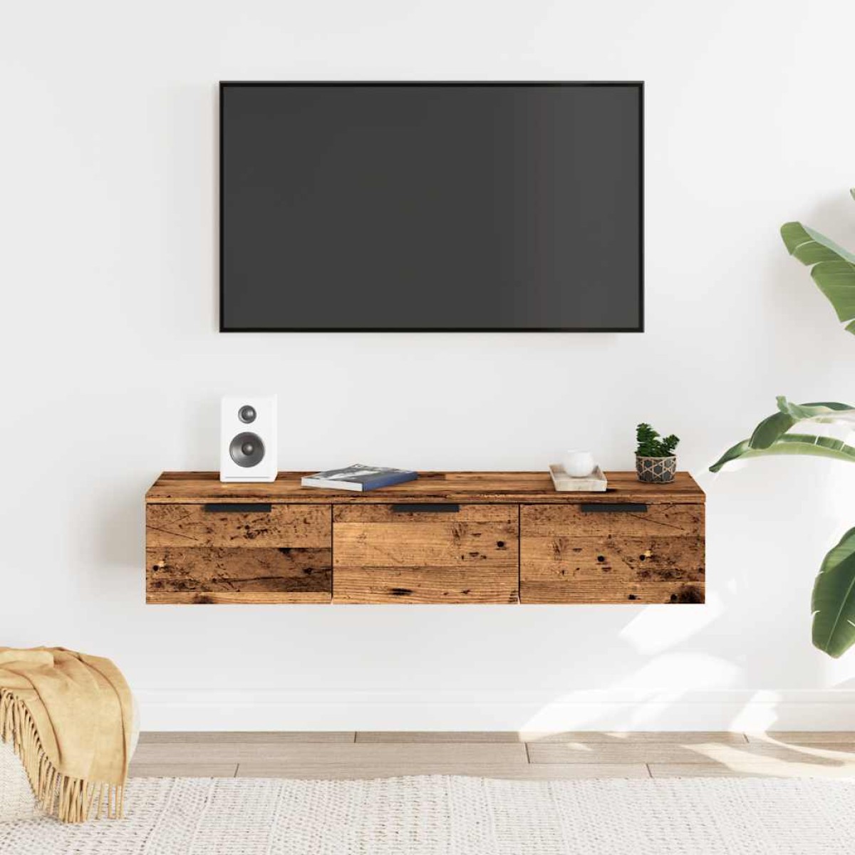 ντουλάπι τοίχου vidaXL Παλιό ξύλο 102x30x20 cm Κατασκευασμένο ξύλο