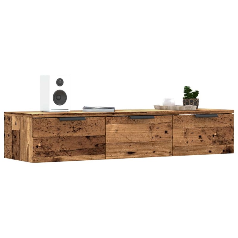ντουλάπι τοίχου vidaXL Παλιό ξύλο 102x30x20 cm Κατασκευασμένο ξύλο