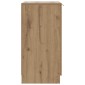 vidaXL Παπουτσοθήκη Αρτισιανή Δρυς 59x35x70 εκ. Επεξ. Ξύλο