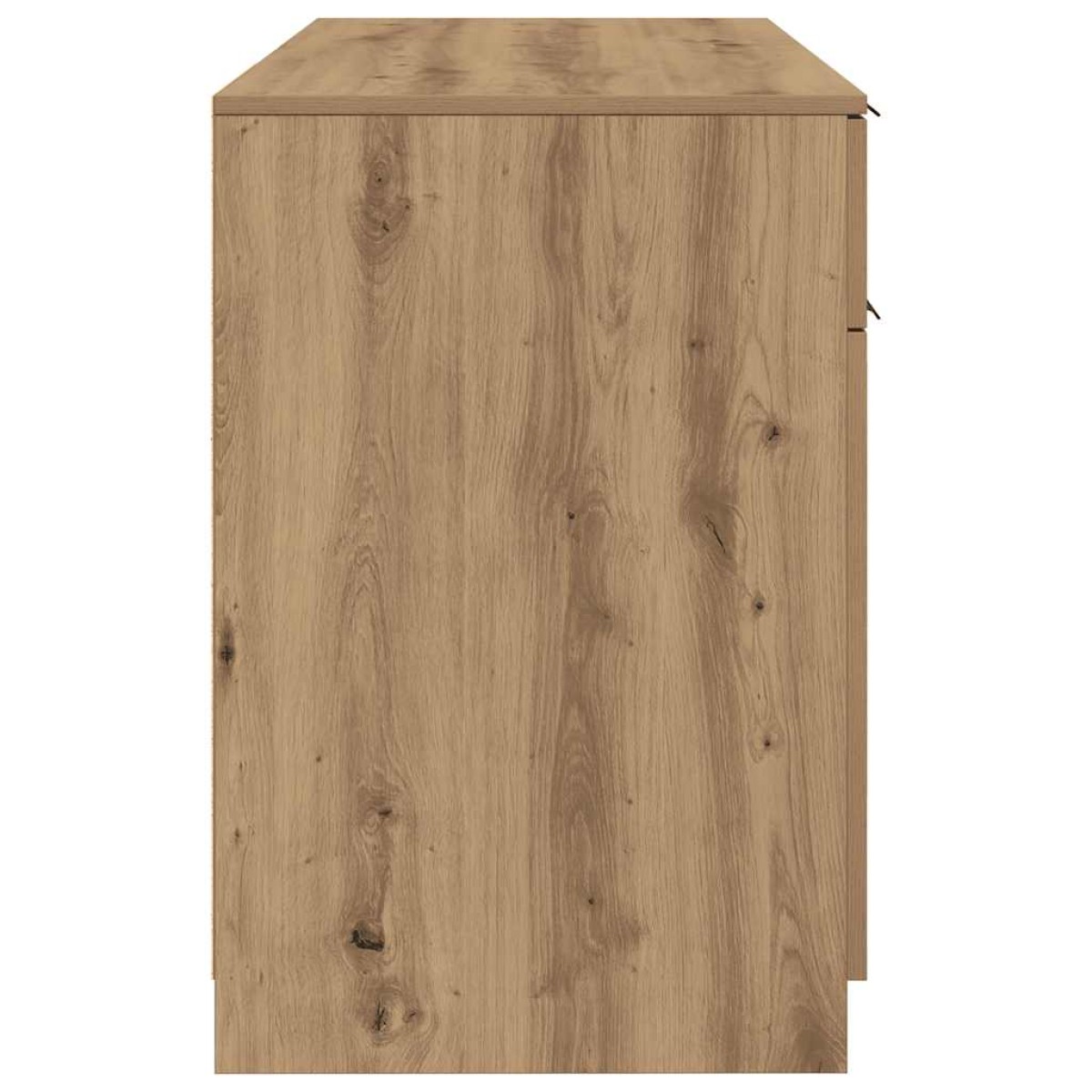 vidaXL Γραφείο Αρτισιανή Δρυς 100x50x75 εκ. από Επεξεργασμένο Ξύλο
