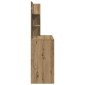 vidaXL Κομοδίνο με καθρέφτη Artisan Oak 74,5x40x141 cm