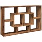 vidaXL Ράφι τοίχου Παλιό ξύλο 85x16x52,5 cm Κατασκευασμένο ξύλο