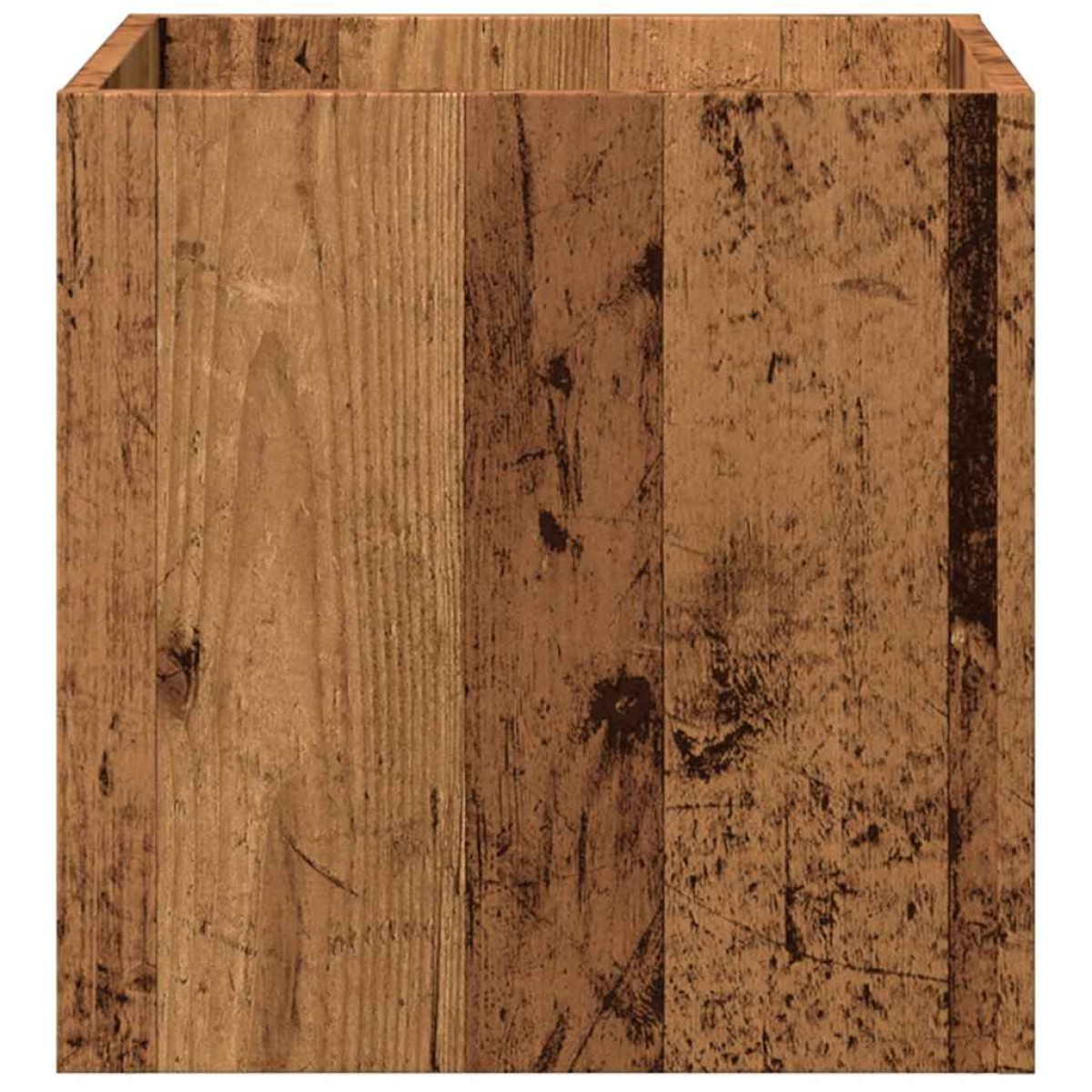 vidaXL Κουτί γλάστρας Παλιό ξύλο 40x40x40 cm Κατασκευασμένο ξύλο