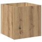 vidaXL Κουτί γλάστρας Artisan Oak 40x40x40 cm Κατασκευασμένο ξύλο