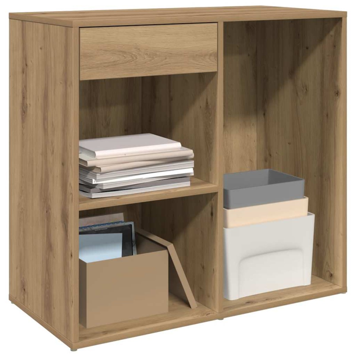 vidaXL Ντουλάπι καλλυντικών Artisan Oak 80x40x75cm Κατασκευασμένο ξύλο