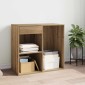 vidaXL Ντουλάπι καλλυντικών Artisan Oak 80x40x75cm Κατασκευασμένο ξύλο