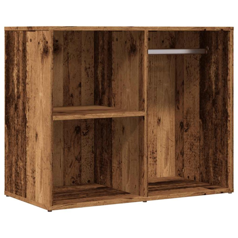 vidaXL Ντουλάπι ντύσιμο Παλιό ξύλο 80x40x65 cm Κατασκευασμένο ξύλο