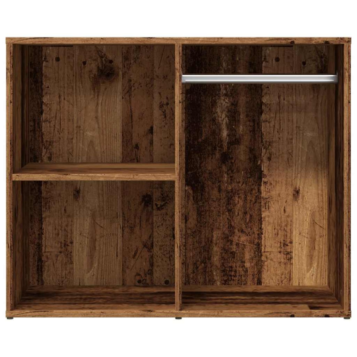 vidaXL Ντουλάπι ντύσιμο Παλιό ξύλο 80x40x65 cm Κατασκευασμένο ξύλο