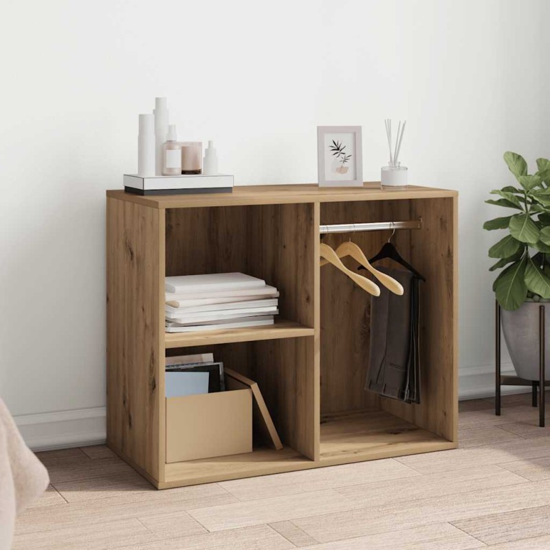 vidaXL Ντουλάπι ντύσιμο Artisan δρυς 80x40x65 cm Κατασκευασμένο ξύλο