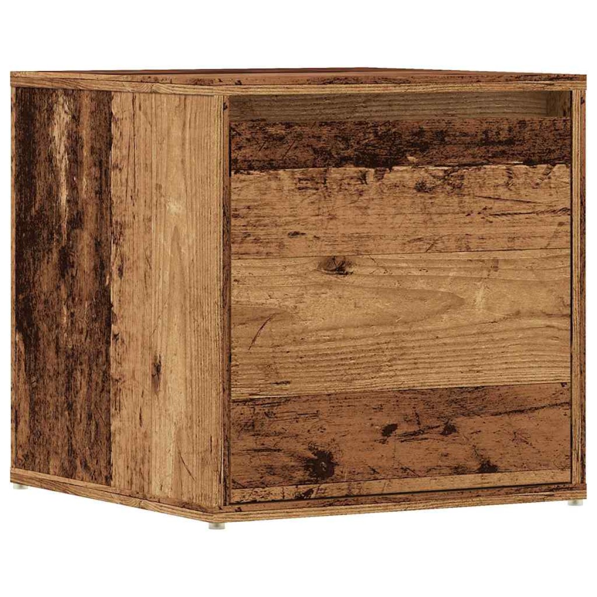 vidaXL Συρτάρι-κουτί παλιό ξύλο 40,5x40x40 cm Ξύλο μηχανής