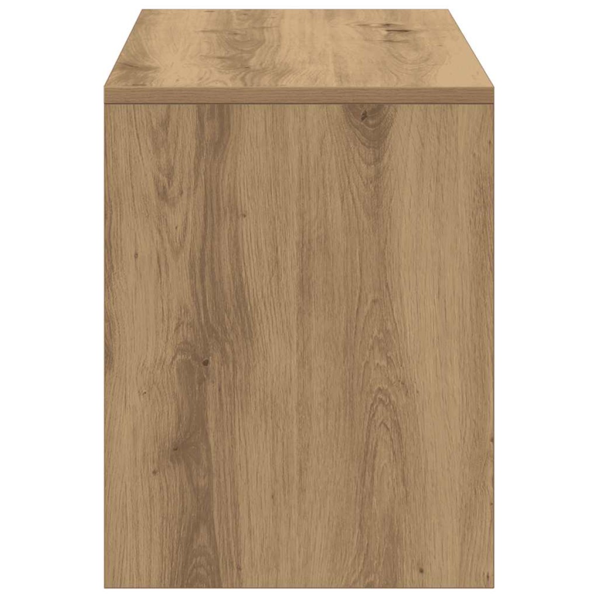 vidaXL Σκαμπό Μπουντουάρ Δρυς τεχνίτης 70 x 35 x 45 εκ. Επεξ. Ξύλο