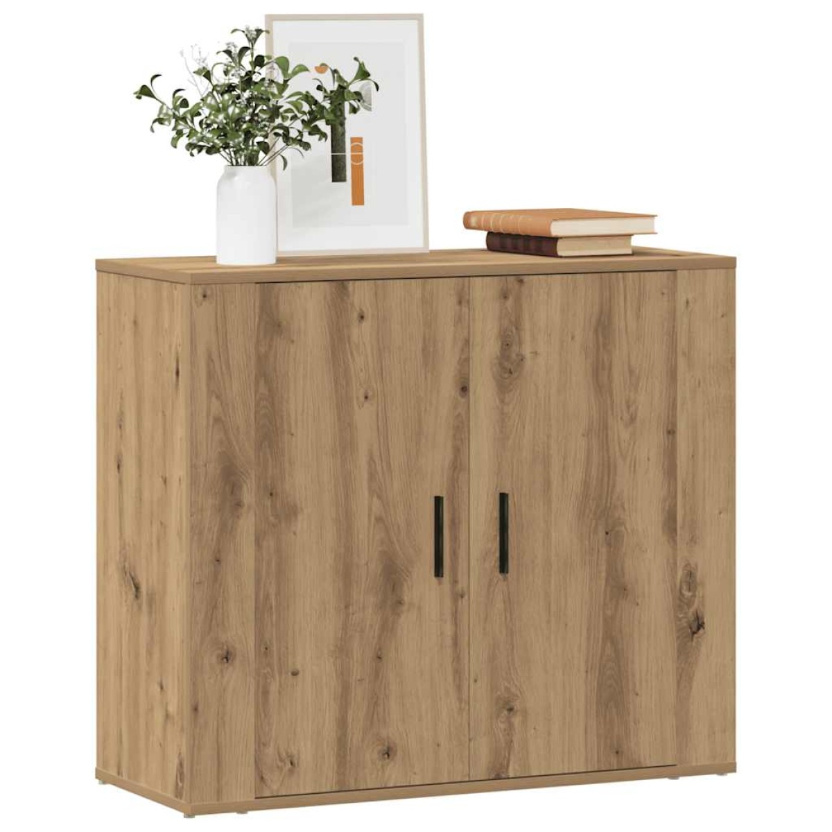 vidaXL Ντουλάπι Artisian Δρυς 80x33x70 εκ. από Επεξεργασμένο Ξύλο