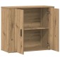 vidaXL Ντουλάπι Artisian Δρυς 80x33x70 εκ. από Επεξεργασμένο Ξύλο