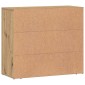 vidaXL Ντουλάπι Artisian Δρυς 80x33x70 εκ. από Επεξεργασμένο Ξύλο